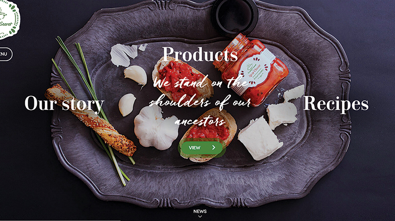 网页设计精美的食物网站设计示例；河南网络推广；河南网络营销；